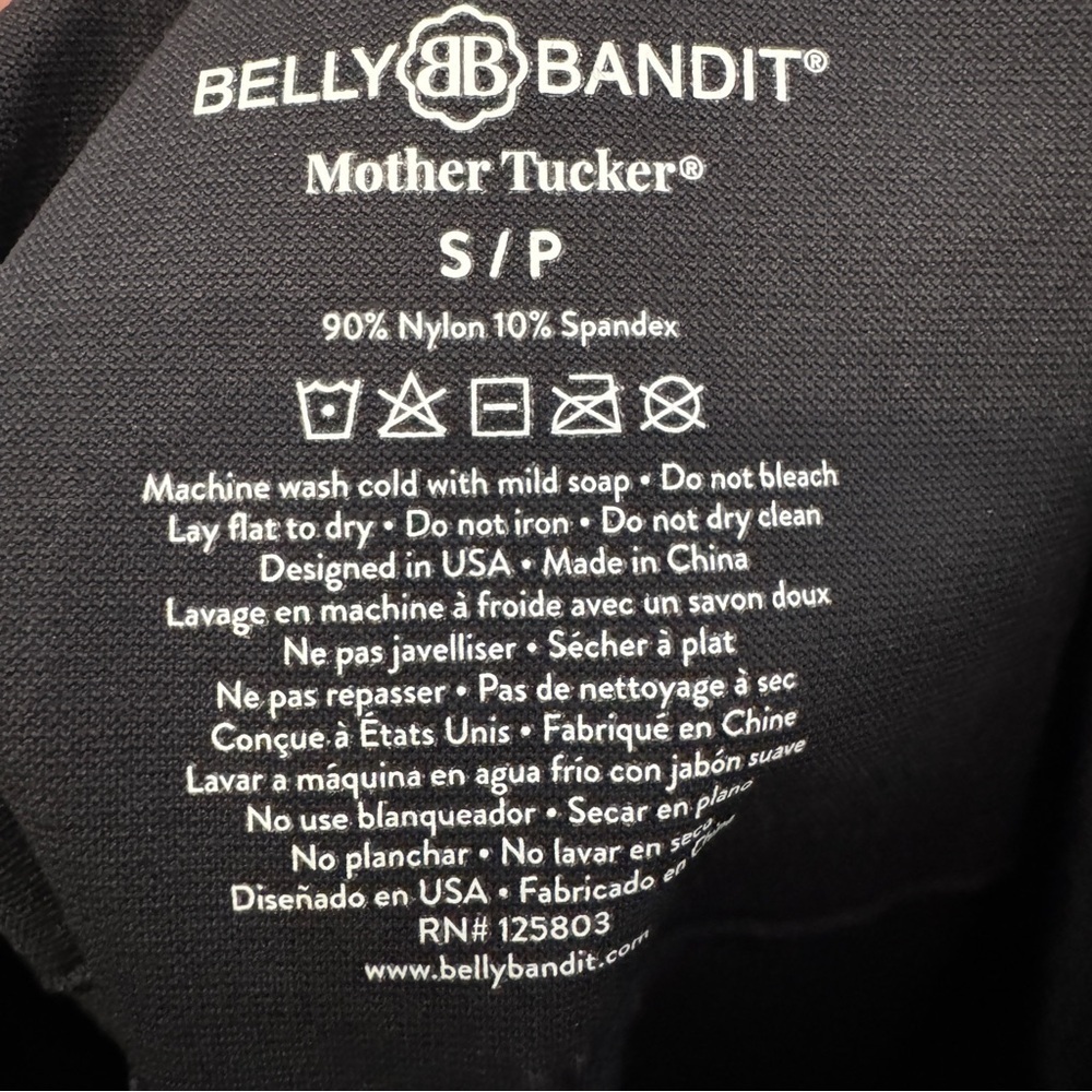 Belly Bandit Mother Tucker Leggings | S | Capri Compression Shapewear Black - Picture 3 of 4